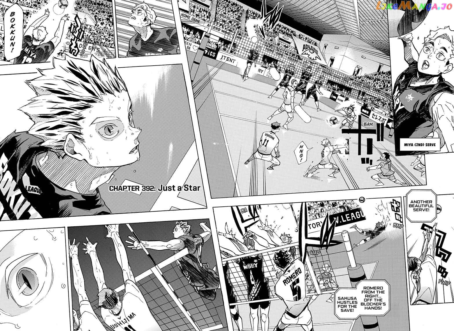 Haikyuu!!, Chapter 392 image 02
